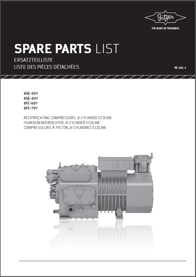 Spare parts list 8GE...8FE