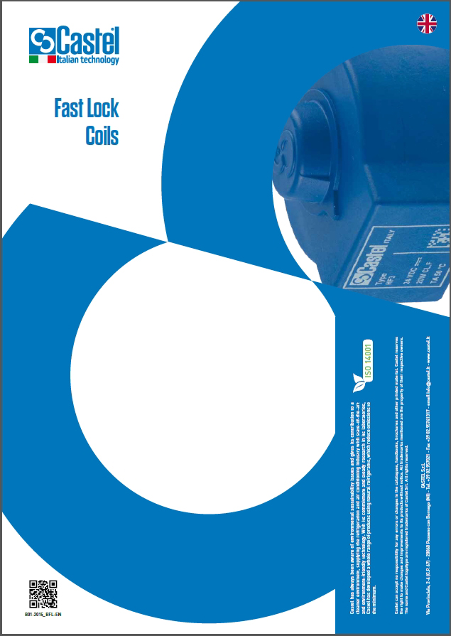 Катушки серии «Fast Lock» к соленоидным клапанам Castel