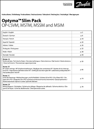 Інструкція Danfoss Optyma Slim Pack