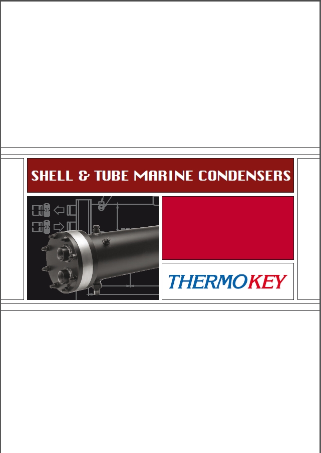Кожухотрубні теплообмінники (конденсатори) для роботи з морською водою Thermokey серії TCM