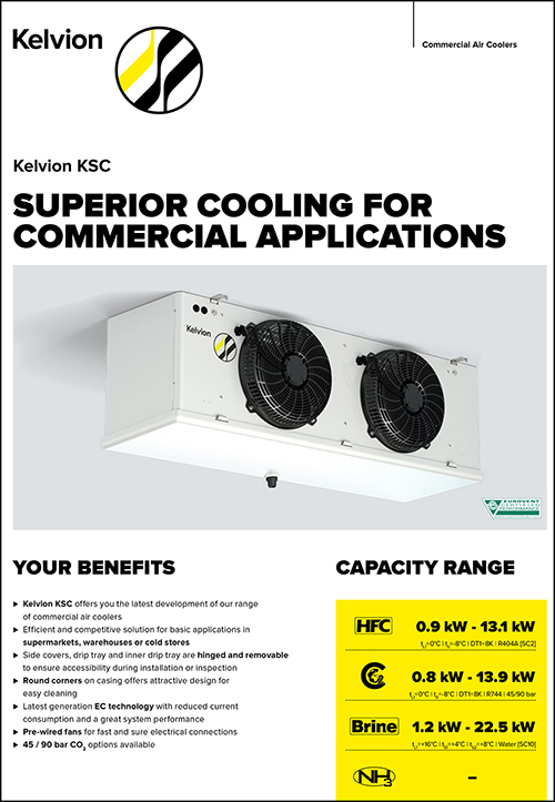Коммерческие кубические воздухоохладители Kelvion серии KSC